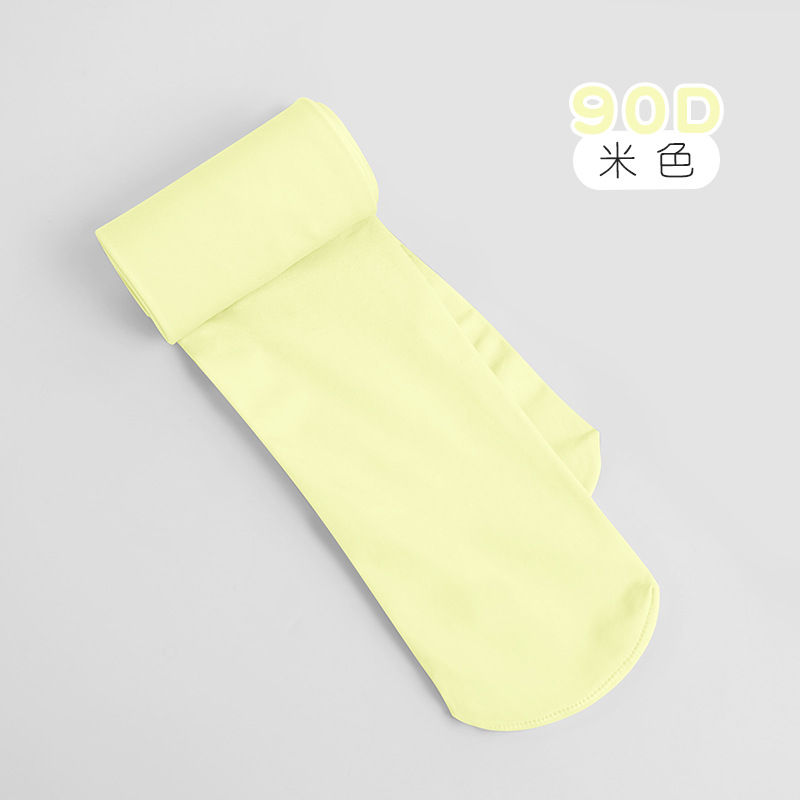 Medias de baile para niñas, leggings largos blancos finos para otoño, pantimedias especiales antidesgarros para práctica.