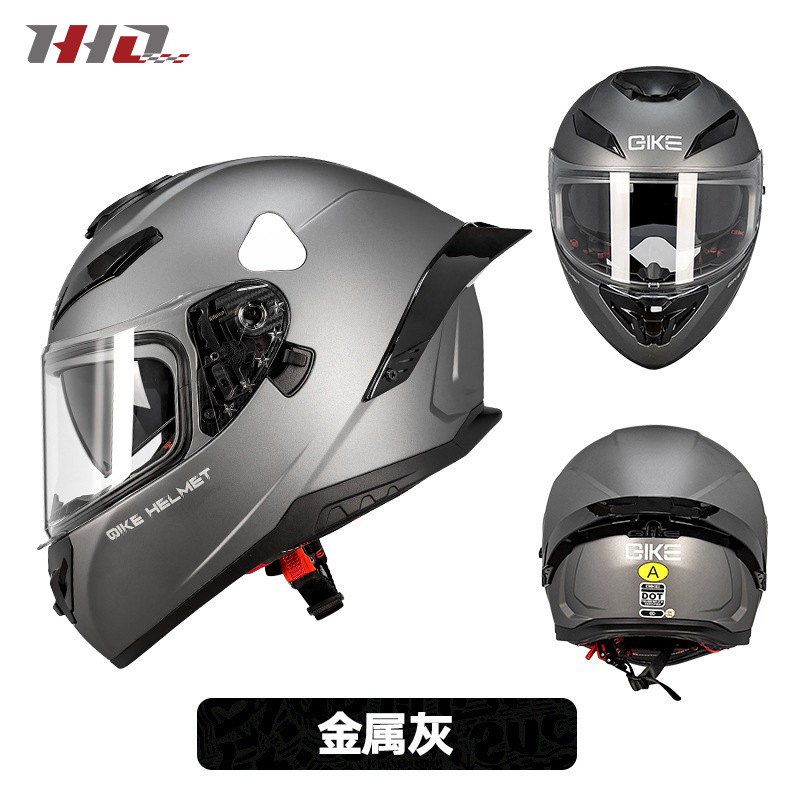 Nuevo casco de motocicleta transfronterizo de cuatro estaciones universal para hombres y mujeres locomotora doble lente casco completo al por mayor certificación 3C DOT