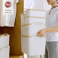 手提式收纳箱家用整理箱衣柜衣服杂物收纳盒卧室厨房塑料收纳箱子