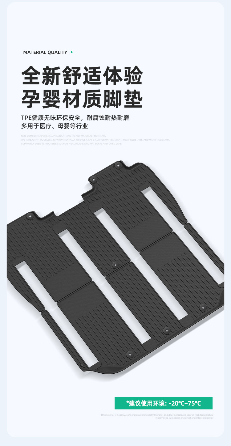 Car Floor Mats Full TPE For Zeekr 009 22-24/Volvo EM90 25