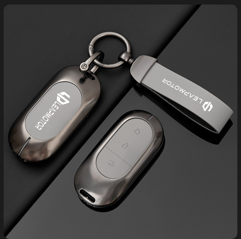 Suitable for 2024 Leapmotor C11 key case for women, C01 for men, T03 special high-end shell buckle car modification decorative accessories
