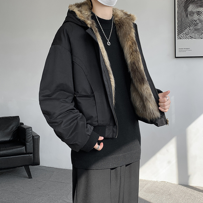 Vintage Double-Layer Sherpa Lined Workwear Jacket – Hooded, Oversized Fit, Winter-Ready (M-8XL)_voghion.com