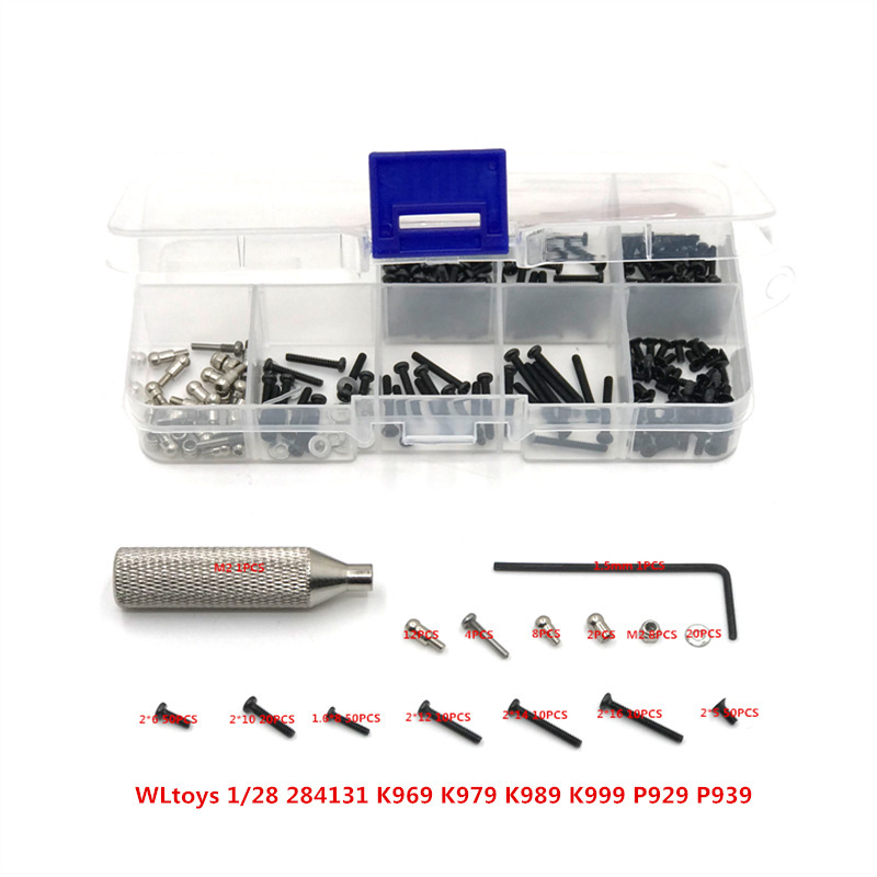 Weili 284131 k969 k979 k989 k999 p929 p939 remote control car screw tool box