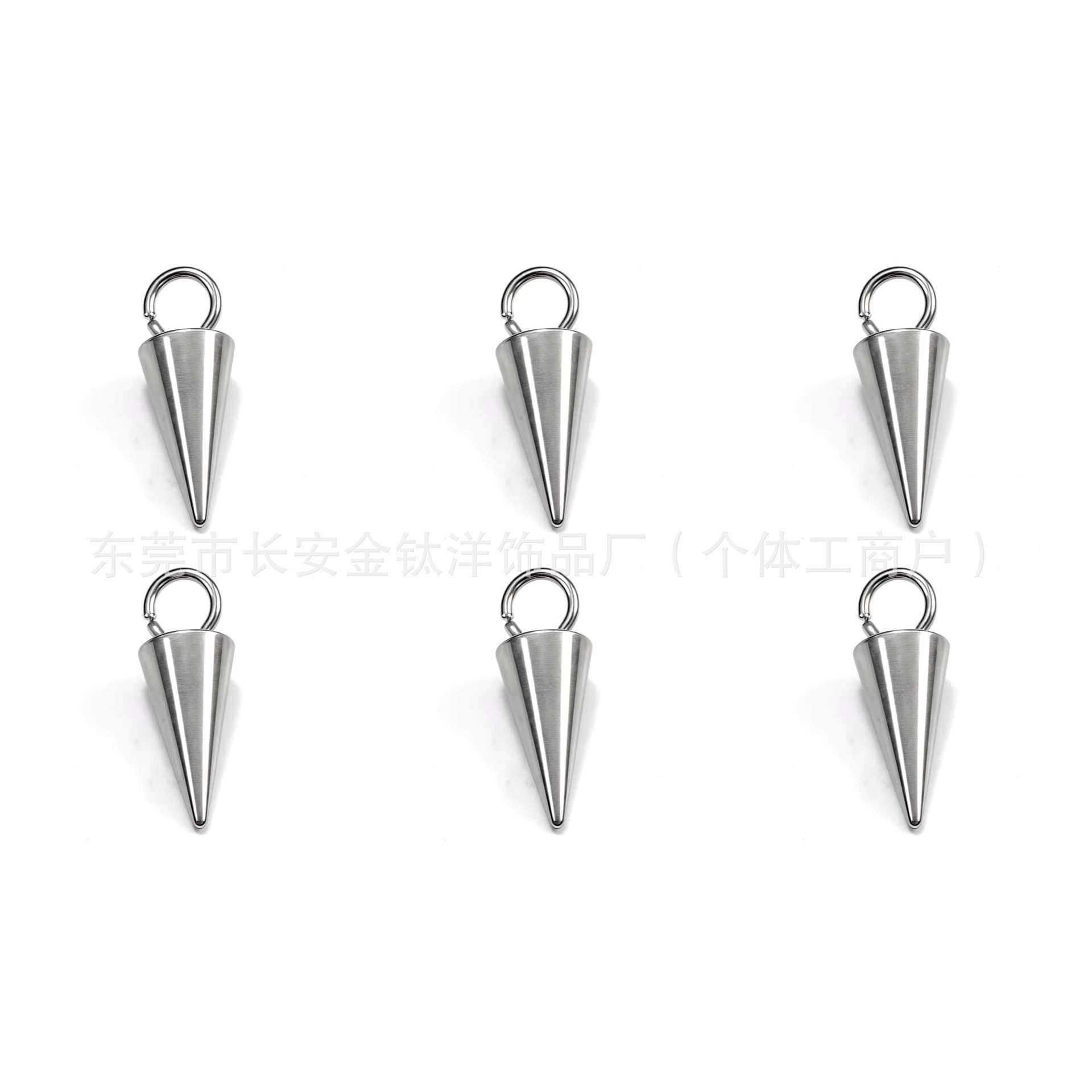 F136 Titanium Pointed Cone Pendant Devil Nail Earrings DIY Piercing Jewelry G23 Alloy Ear Bone Nail detail image 8