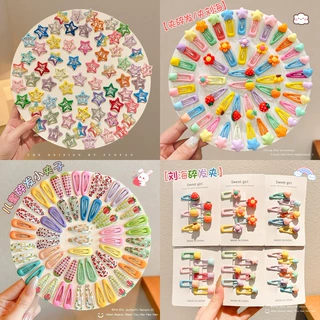 儿童多巴胺甜美发夹可爱星星发卡小碎发刘海夹精致侧边夹夹发夹子