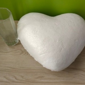 Baolilong espuma sólida tamaño del corazón melocotón medio amor decoración de la ventana boda apoyos pintados