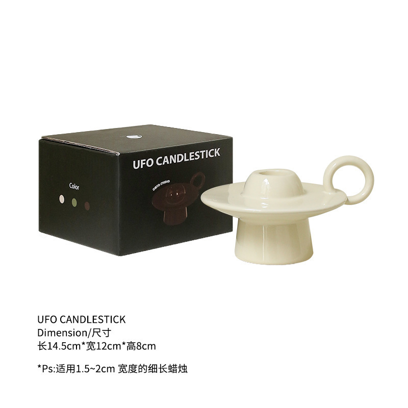 飞碟烛台批发中古香薰高脚欧式装饰摆件浪漫复古道具餐桌蜡底座|undefined