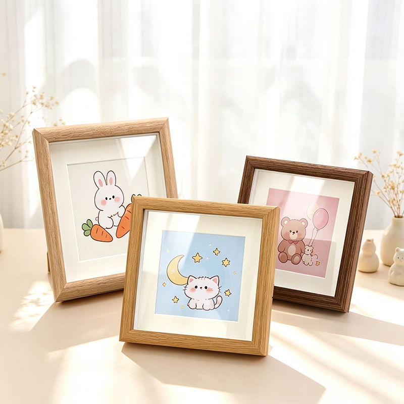 Hollow rectangular picture frame for tabletop display, handmade empty frame 6 inches 8inch 10inch A4 wall-mounted creative wall hanging wholesale Hollow rectangular picture frame for tabletop display, handmade empty frame 6 inches 8inch 10inch A4 wall-mounted creative wall hanging wholesale