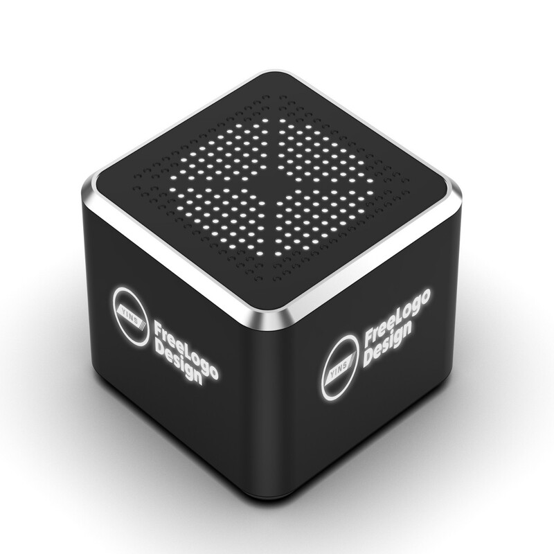 New cross-border foreign trade custom luminous LED logo gift Bluetooth speaker Christmas promotional gift portable audio