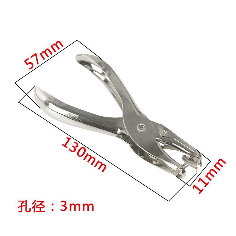 Directo de fábrica de metal de perforación alicates agujero redondo 6mm de apertura niquelado puncher solo agujero puncher