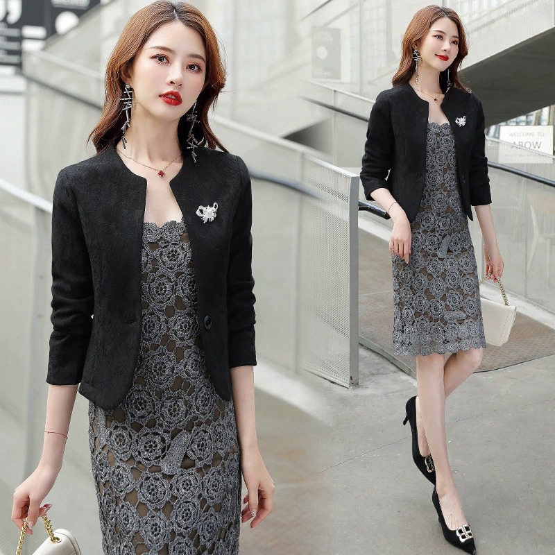 Черный Профессиональный пиджак, женский весна и лето 2022, новый модный простой тонкий маленький пиджак с высоким смыслом