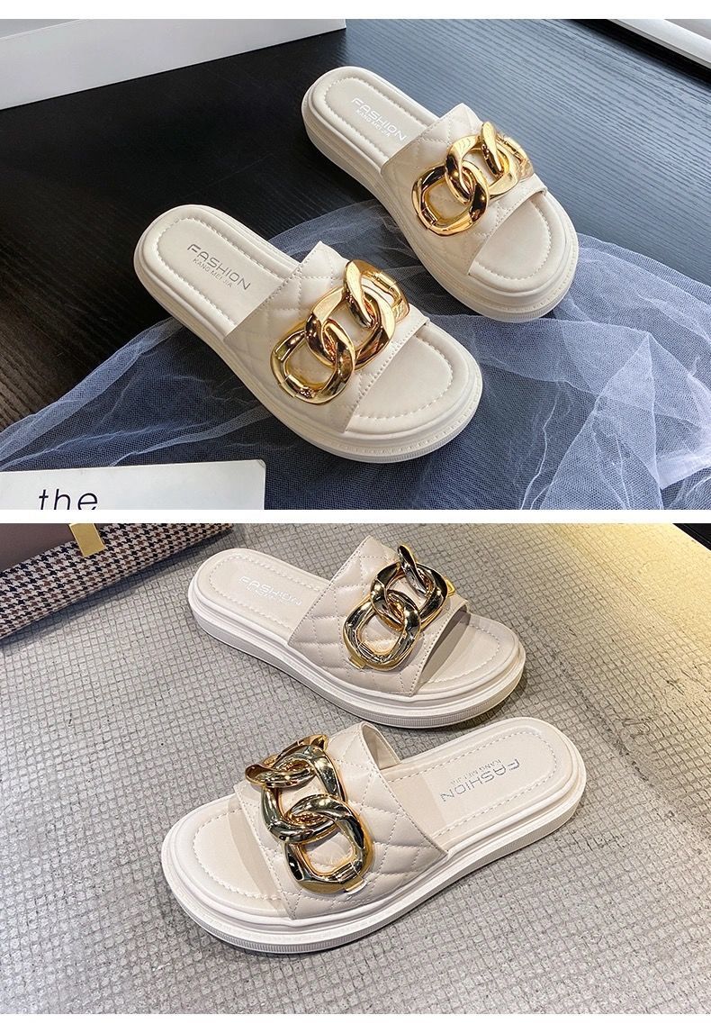 Plateau-Hausschuhe für Damen-Oberbekleidung, Mode 2023, neue Influencer, heißer Sommer, lässige Flip-Flops, rutschfeste Strandsandalen_voghion.com