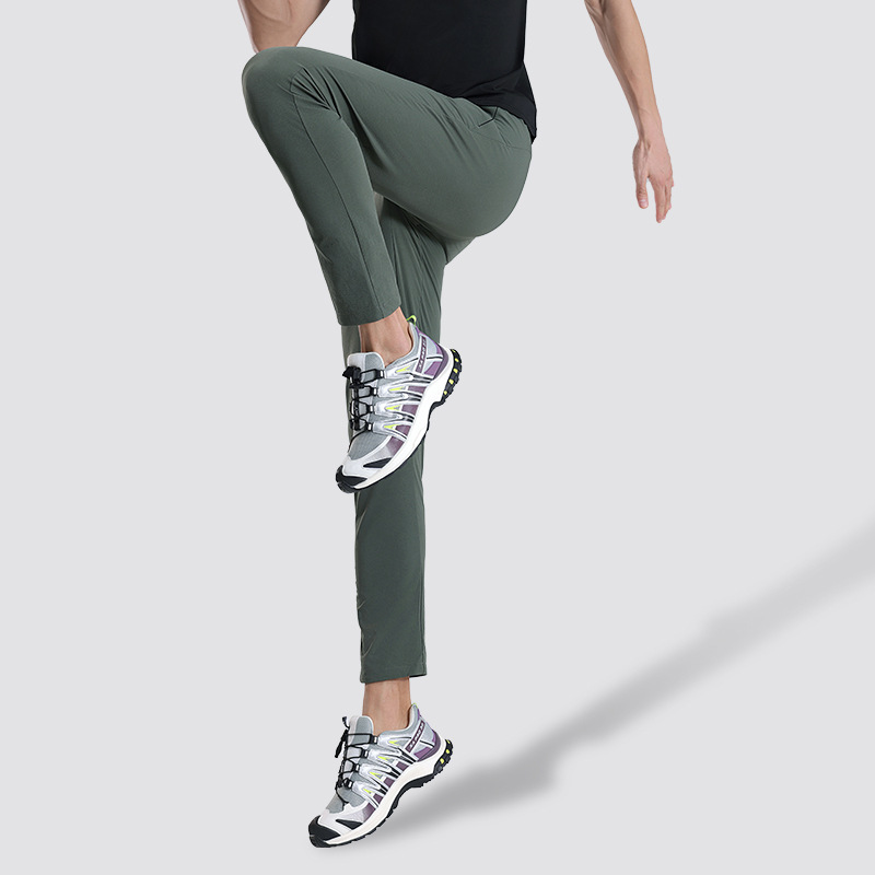 Dijia el mismo estilo pantalones casuales de secado rápido pantalones de escalada elásticos rectos delgados para hombres pantalones deportivos para correr al aire libre