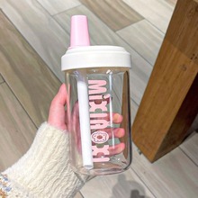 严选大容量耐高温定制玻璃杯ins风水杯轻奢高级感小众玻璃杯子