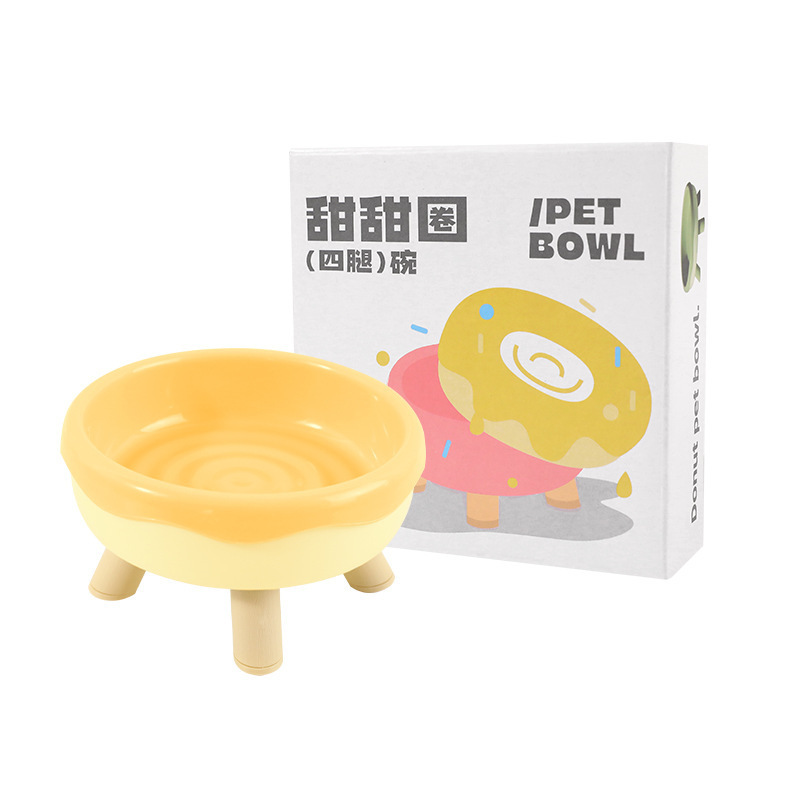 アマゾンの猫の食糧の碗の猫の茶碗の犬の碗の猫の食器の高い顔の値のドーナツの水の碗はペットの碗をひっくり返すことを防ぎます。|undefined