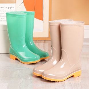 Rain Boots, Rain Boots, Water Shoes, Rubber Shoes, Water Boots, Overshoes, Cotton-Lined Women's Warm Mid-Tube Anti-Slip Adult Waterproof, Odor-Proof and Wear-Resistant