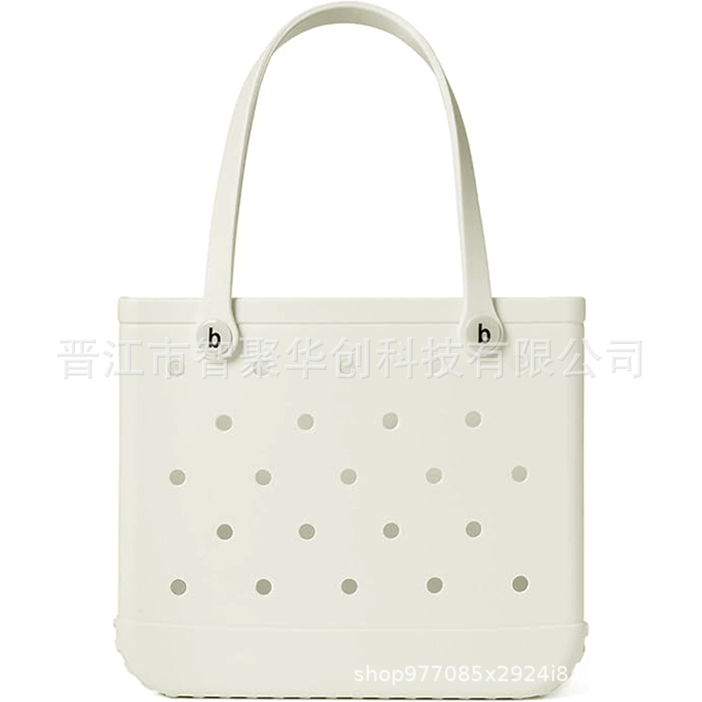 Eva bolsa de playa bolsa de agujero ligera europea y americana moda diy bolsa de mano de gran capacidad bolsa de hombro especial junto al mar