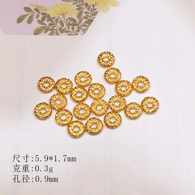 Zərgərlik ara hissələri, DIY Handmade Accessories Spacer Beads - hammer-pattern-circles-about-3-per-gram