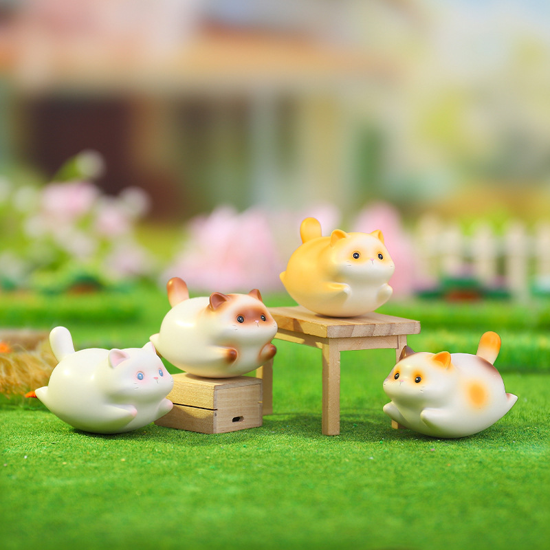 网红福瑞猫猫摇摇乐公仔少女心车载摆件家居饰品生日礼物创意潮玩