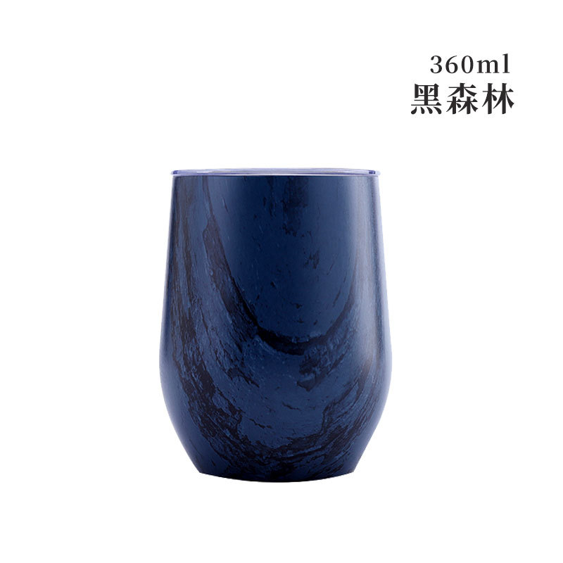 Taza de cáscara de huevo transfronteriza, taza de vino tinto de acero inoxidable de doble capa, taza de agua de gran barriga, taza de huevo al vacío en forma de U, taza termo, taza de cáscara de huevo