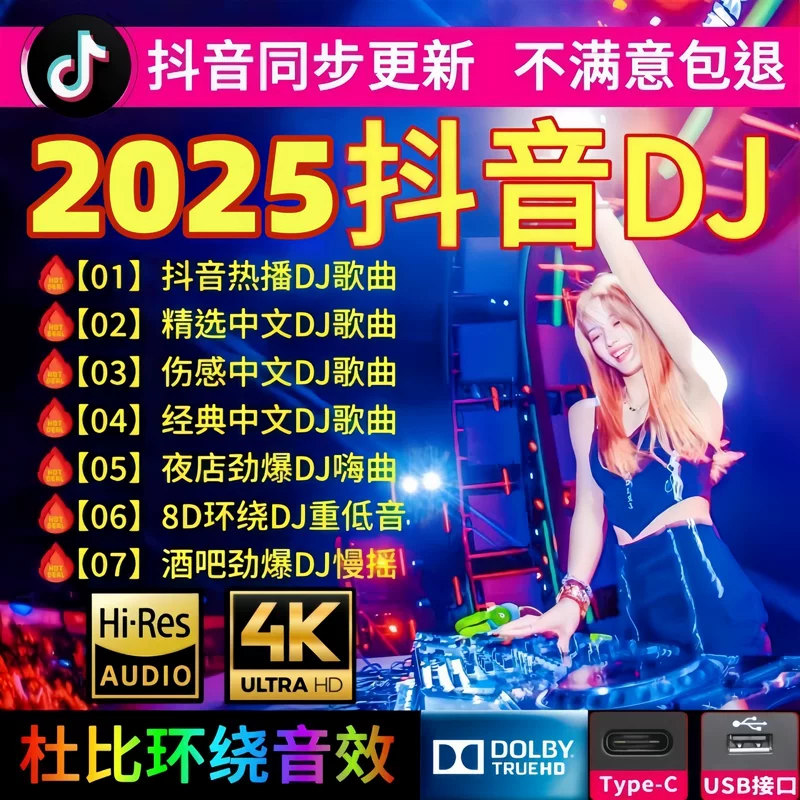 Car U disk songs 2025 new Douyin hot DJ Chinese lossless MP3 classic music U disk others