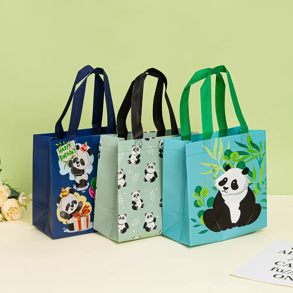 可爱卡通宝宝伴手礼品袋环保无纺布送礼手提礼物袋儿童便携购物袋