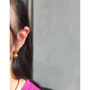 Brand design universal metal earrings, Korean style, light luxury style, simple and elegant design, 925 sample silver