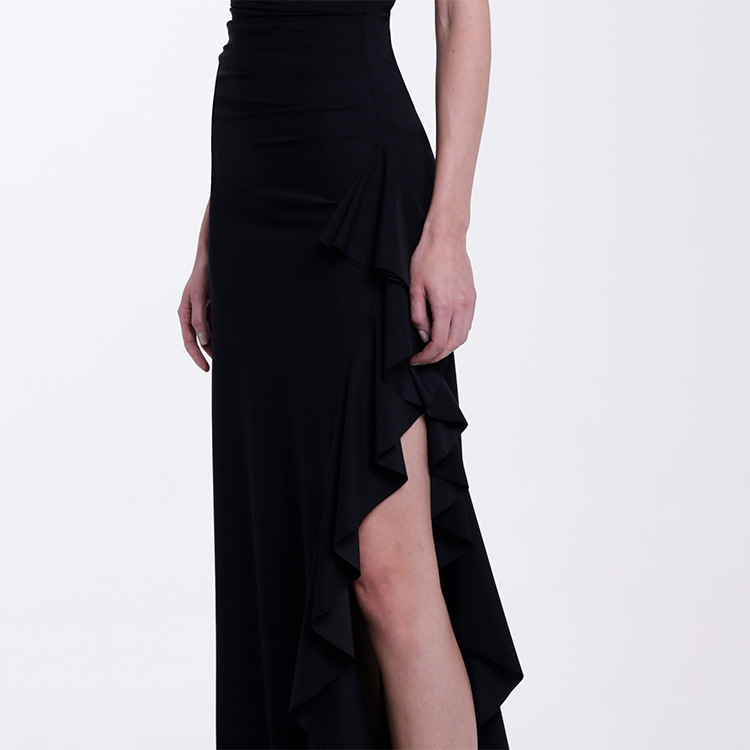 GraceChic GraceChic 2025 European American Swimwear New V-neck Black And White Patchwork Simple High-end One-piece Swimsuit Set For Women_voghion.com