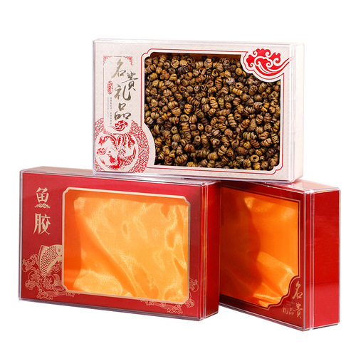 Iron Sheet Dendrobium Fish Collagen Box Acrylic Gift Box Empty Box Ginseng Flower Collagen Sea Cucumber General Noble Gift Packaging Box