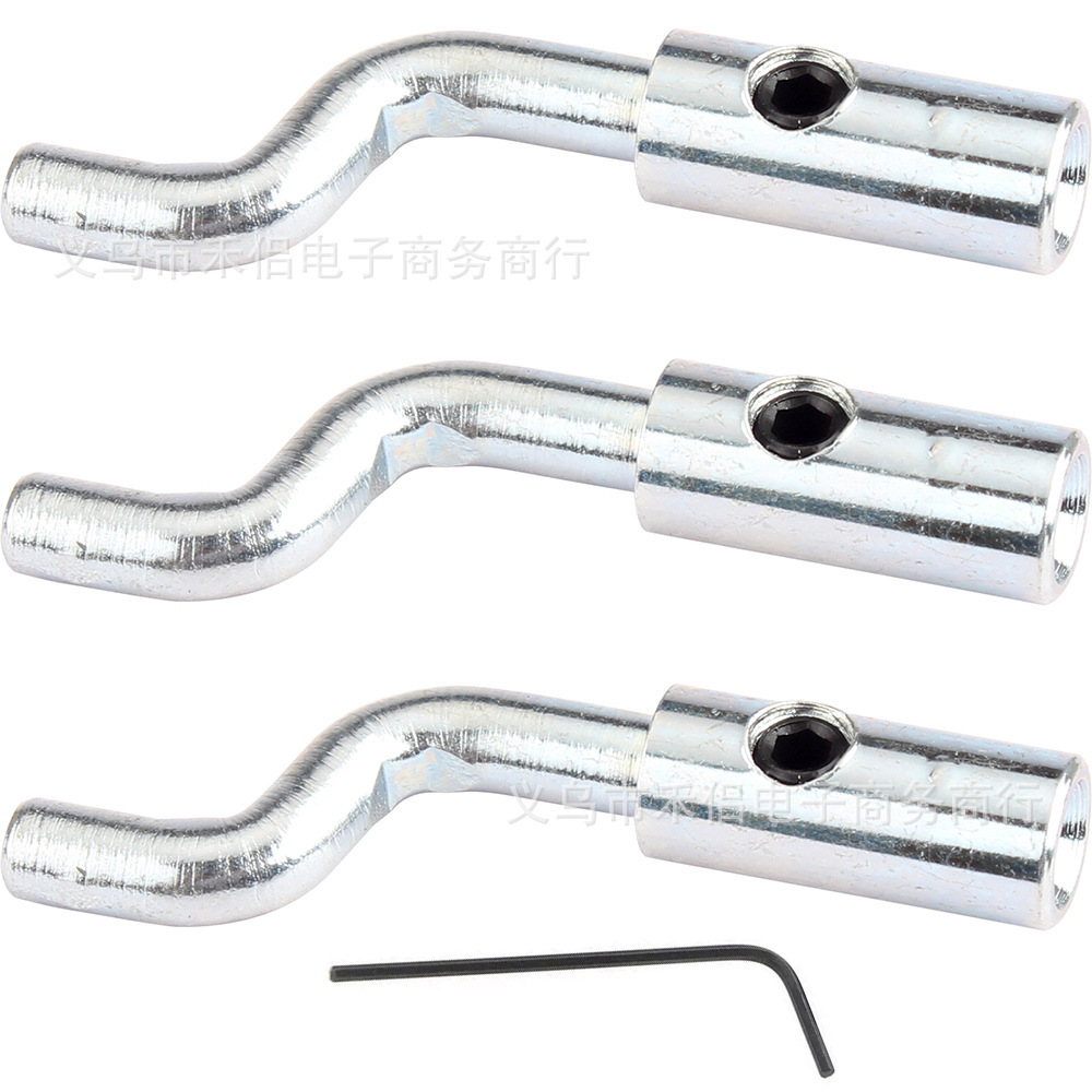 3 adjustable Z-shaped elbow throttle and brake cable ends for lawn mowers, mini bikes, go-karts, and dog scooters