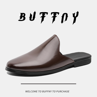 2025 New Summer Style French Lazy Slip-On Sandals, Toe-Toe Non-Tiring Half Slippers, Classic Retro Slippers