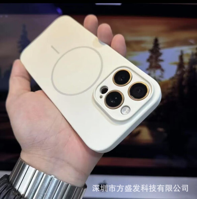 iPhone17用ケース、液体超薄型磁気吸着細いリング付き、AIカメラボタン搭載、Apple 16保護ケース15|undefined