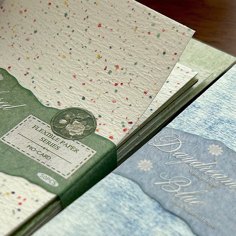 M5 Special Paper Gentle Series between Pages Retro Style Base Material Paper Versatile Planner Pain Bag Background DIY