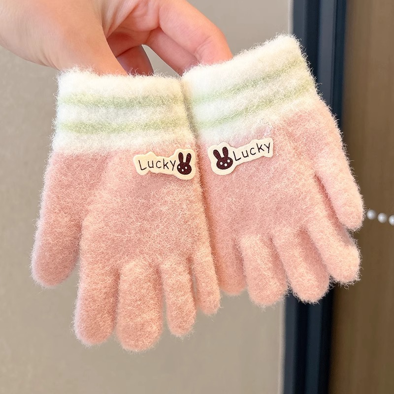 Guantes infantiles de invierno para niñas de invierno de cinco dedos para mujeres 2025 nuevos bebés calientes lindas niñas y niños