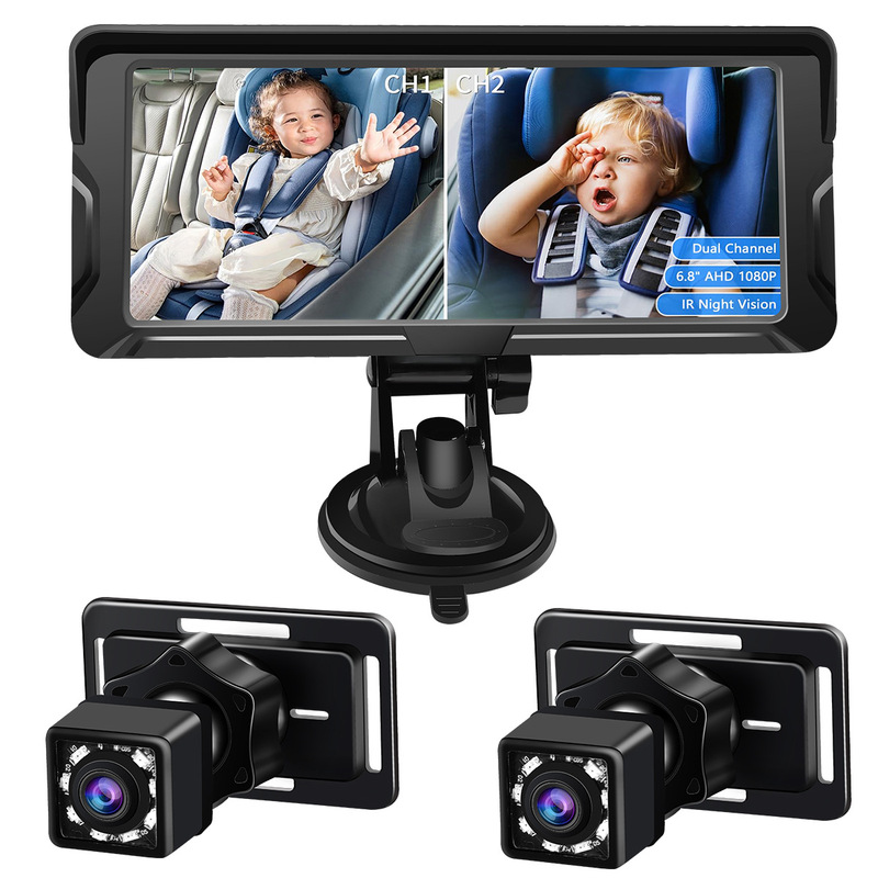 Amazon's New Best-Selling 6.86inch Car-Mounted Baby Monitor 1080P Dual-Screen Infrared Night Vision Amazon's New Best-Selling 6.86inch Car-Mounted Baby Monitor 1080P Dual-Screen Infrared Night Vision