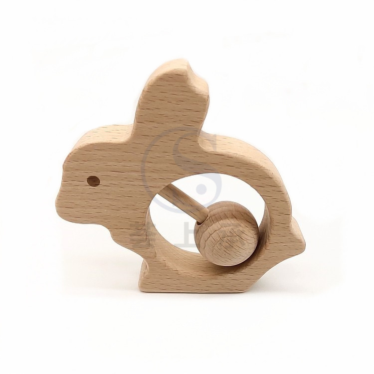 木製幼児おもちゃガラガラおしゃぶり赤ちゃん 100 日写真小道具アクセサリーおもちゃ木製リング