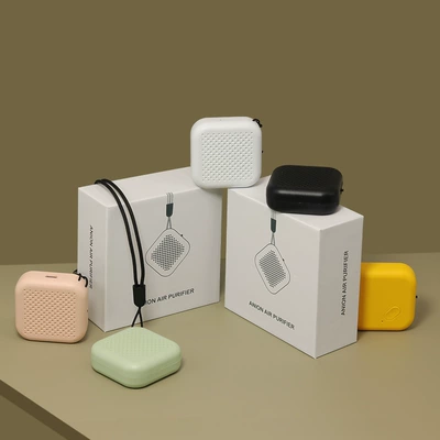 Portable Hanging Neck Air Purifier Small Mini Negative Ion Portable Hanging Neck Purifier Removes Second-Hand Smoke Formaldehyde (Hava təmizləyiciləri)