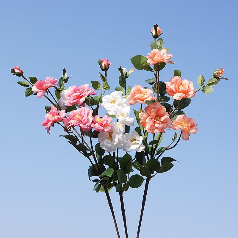 Simulation flowers Rose Rose Single Branches 7 Belly Burie Rose…