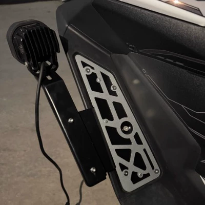 Suitable for Zontes 150X Modification Parts, Spotlight Bracket, Multi-Functional Extension Bracket, Zontes 150X Spotlight (Motorcycle bumper) - black-export-quality-set-does-not-include-spotlights