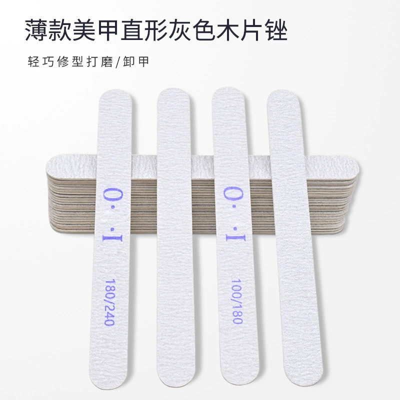 Тонкая пилка для ногтей, полировальная полоска, маникюрная пилка, деревянная пилка для полировки ногтей, двусторонняя маникюрная специальная шлифовальная полоска, инструмент для ногтей