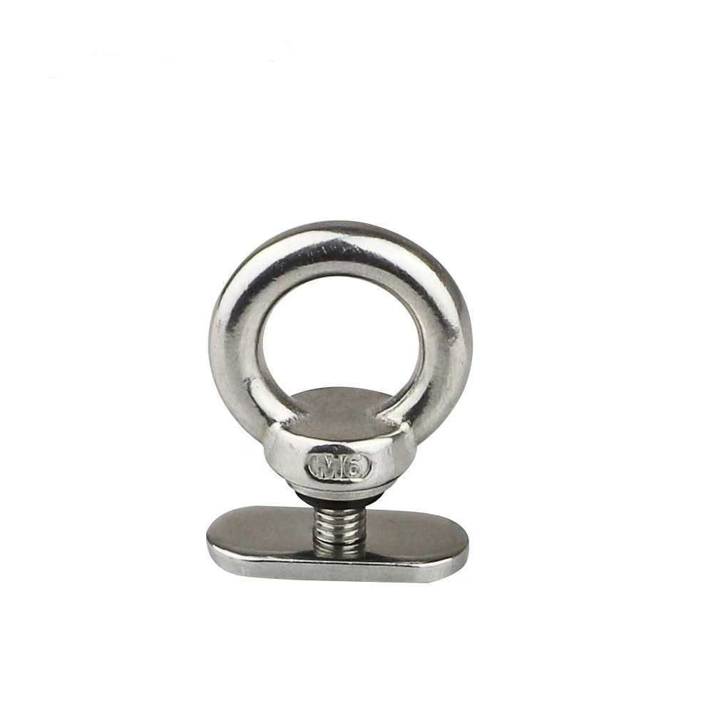 304 316 Stainless Steel Slide Rail Locking Lifting Ring Kayak Rv Tent Canoe Modification Hardware