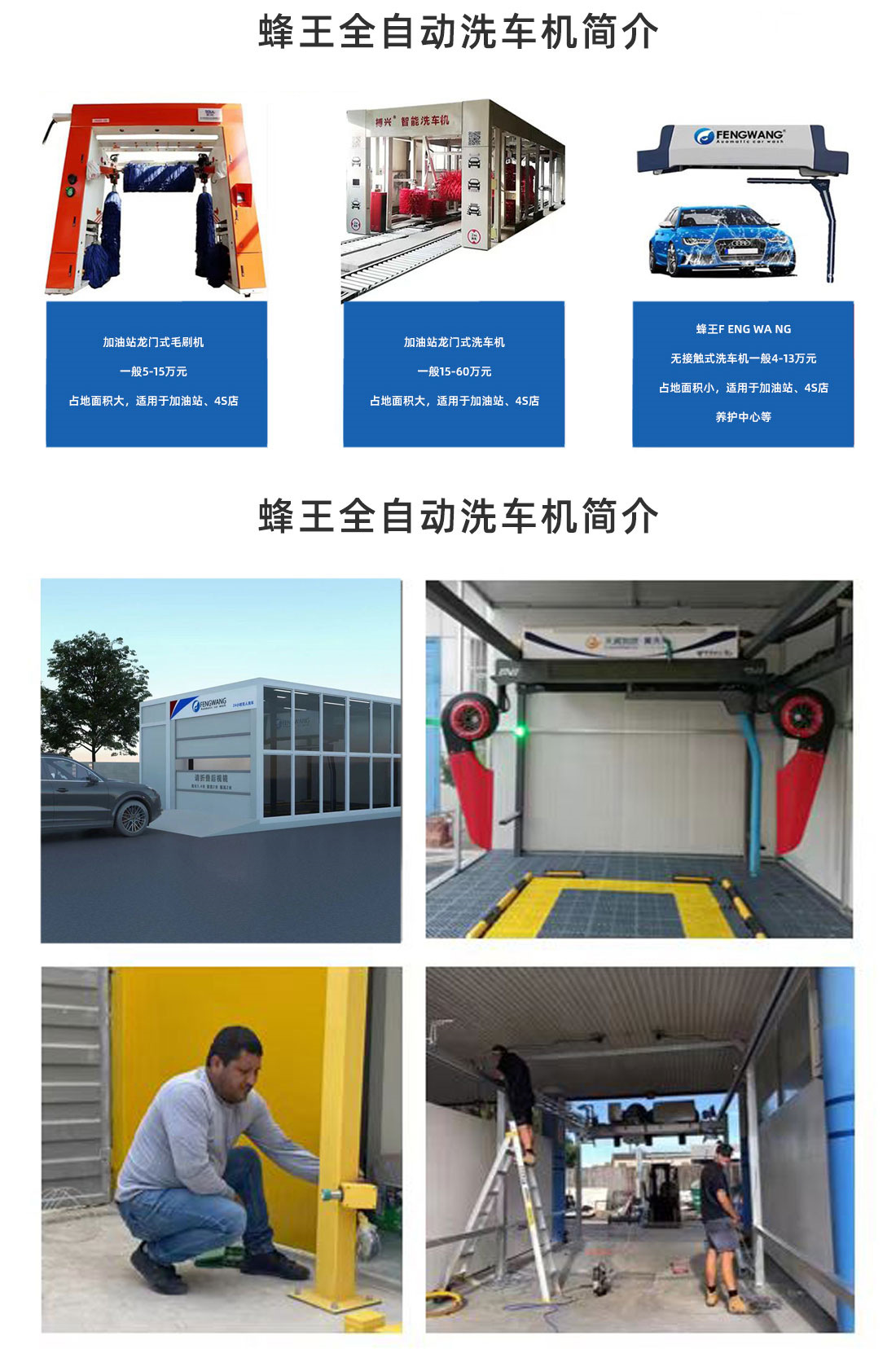 Shanghai Bee King Fully Automatic Car Washing Machine 360-Degree Contactless Commercial 24-Hour Shared Self-Service High-Pressure Cleaning