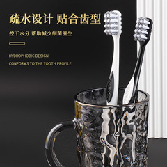 硬毛超硬牙刷高档中硬螺旋耐用清洁烟渍成人烟渍牙渍专用家用男士