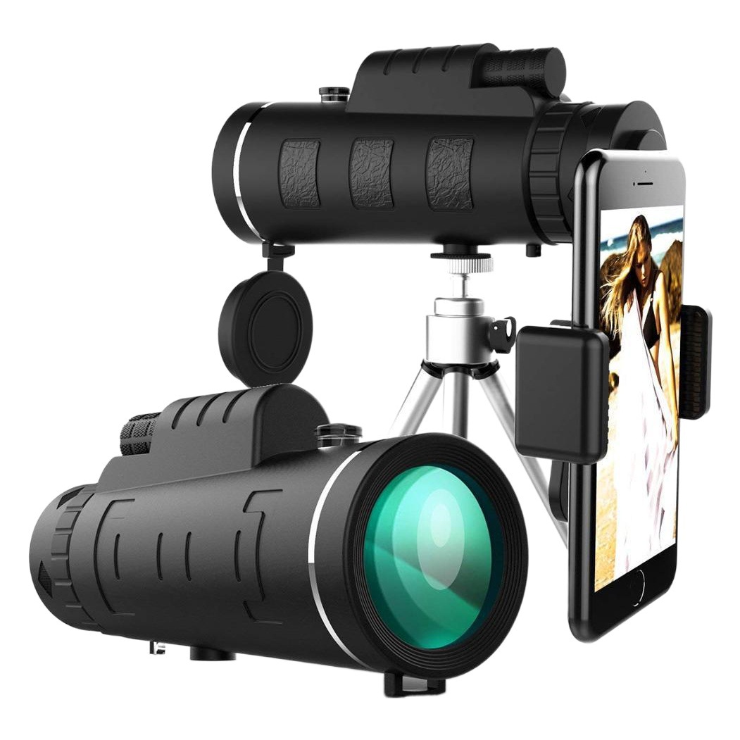Lente de teléfono móvil Rijian, visión nocturna, telescopio de alta definición para exteriores, lente de telescopio monocular de alta magnificación 40x60, fotografía de larga distancia de alta definición.