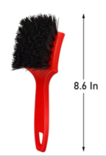 빨간색 핸들 블랙 와이어 타이어 브러시