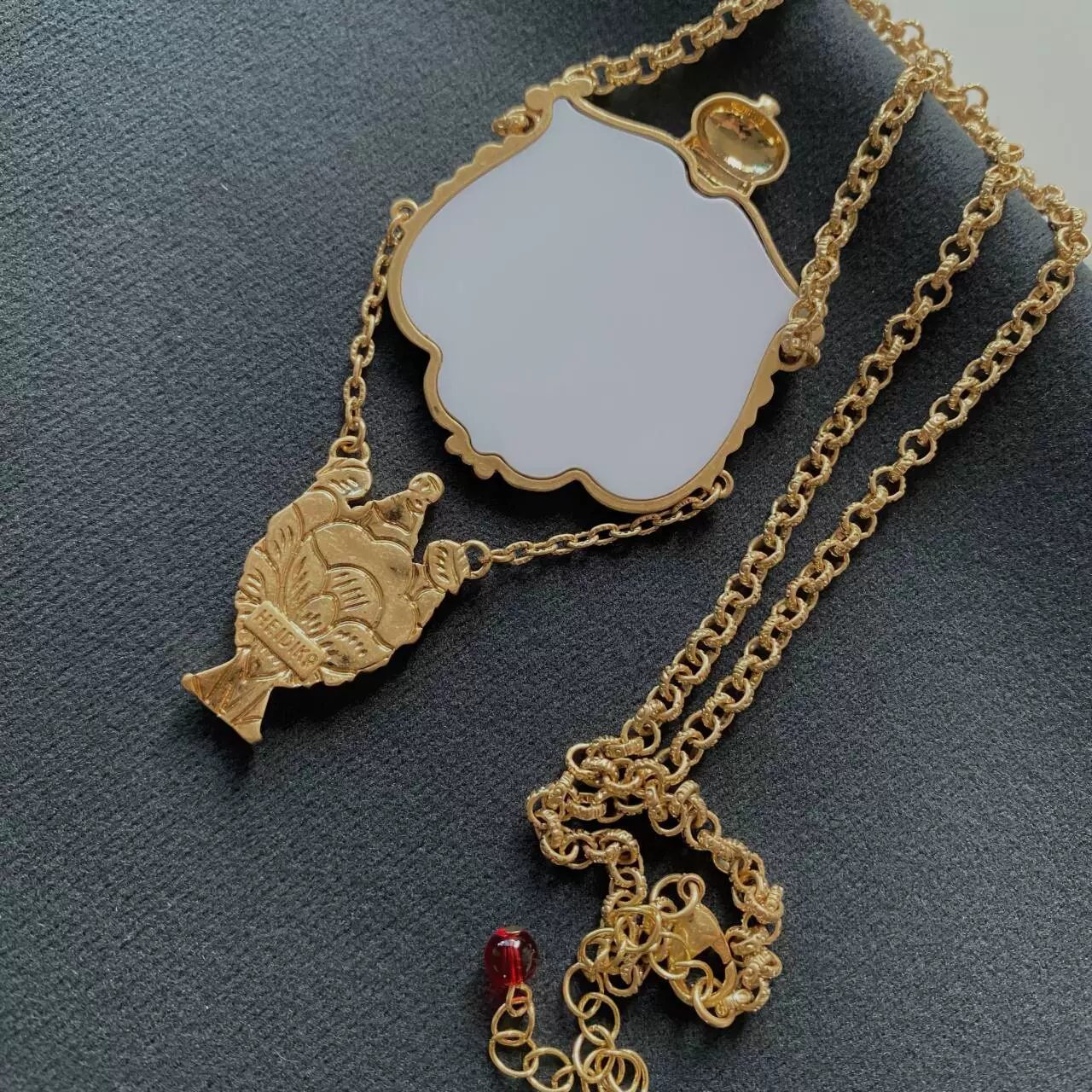Retro necklace, fashionable pendant, design chain for key bag , European style