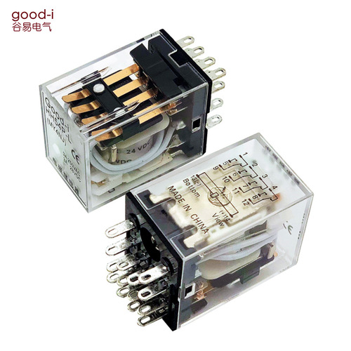 Factory small intermediate relay MY4NJ electromagnetic relay HH54P-L 14 pins 24V 220V 110V