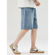 Minger | 2025 Summer New Lyocell Tiens Pants Men's Fashion Joker Loose Straight Denim Shorts