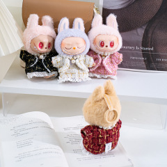 labubu服装新年衣服拉布布挂件坐坐派对娃衣着替一代二代 仅衣服