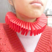 跨境经典纯手工拉夫领伊丽莎白道具宫廷文艺复兴假领演出装饰领